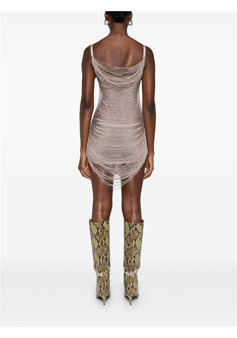 Silver fringed mini dress The attico - women THE ATTICO | 251WCA00441KVV016AA002